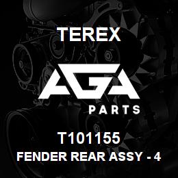T101155 Terex FENDER REAR ASSY - 4WS - RH - BLACK | AGA Parts