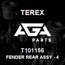 T101156 Terex FENDER REAR ASSY - 4WS - LH - BLACK | AGA Parts