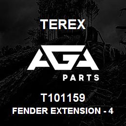 T101159 Terex FENDER EXTENSION - 4WS - RH - BLACK | AGA Parts