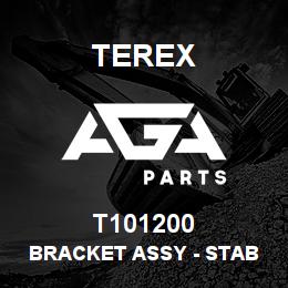 T101200 Terex BRACKET ASSY - STAB LEG LOCK-UP | AGA Parts