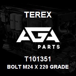 T101351 Terex BOLT M24 X 220 GRADE 12.9 | AGA Parts