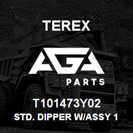 T101473Y02 Terex STD. DIPPER W/ASSY 14' (FERMEC YELLOW) | AGA Parts