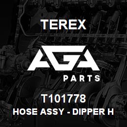 T101778 Terex HOSE ASSY - DIPPER HB PILOT LINE | AGA Parts