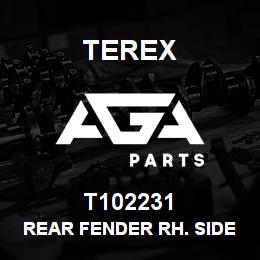 T102231 Terex REAR FENDER RH. SIDE | AGA Parts