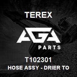 T102301 Terex HOSE ASSY - DRIER TO CONDENSER | AGA Parts