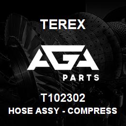 T102302 Terex HOSE ASSY - COMPRESSOR TO D PORT | AGA Parts