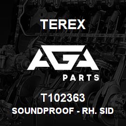 T102363 Terex SOUNDPROOF - RH. SIDE | AGA Parts
