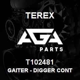 T102481 Terex GAITER - DIGGER CONTROLS | AGA Parts