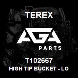 T102667 Terex HIGH TIP BUCKET - LOW CAPACITY / HIGH DENSITY | AGA Parts