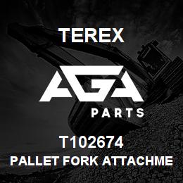 T102674 Terex PALLET FORK ATTACHMENT - 1200MM FORKS | AGA Parts