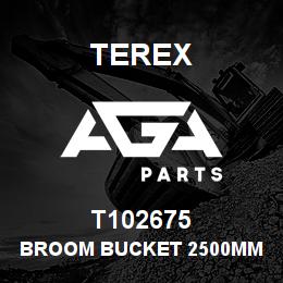 T102675 Terex BROOM BUCKET 2500MM | AGA Parts