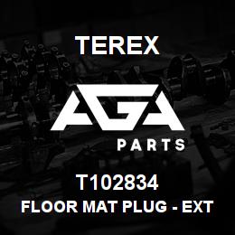 T102834 Terex FLOOR MAT PLUG - EXT/AUX PEDAL | AGA Parts