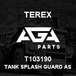 T103190 Terex TANK SPLASH GUARD ASSY - LH | AGA Parts