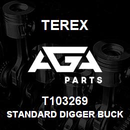 T103269 Terex STANDARD DIGGER BUCKET ASSY 900MM | AGA Parts