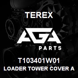 T103401W01 Terex LOADER TOWER COVER ACCESS PANEL (TEREX WHITE) | AGA Parts