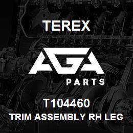 T104460 Terex TRIM ASSEMBLY RH LEG - SERVO CONTROLS | AGA Parts