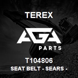 T104806 Terex SEAT BELT - SEARS - 3 INCH | AGA Parts