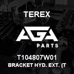T104807W01 Terex BRACKET HYD. EXT. (TEREX WHITE) | AGA Parts
