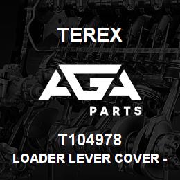 T104978 Terex LOADER LEVER COVER - WITH LOCK | AGA Parts