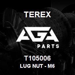 T105006 Terex LUG NUT - M6 | AGA Parts