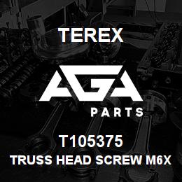 T105375 Terex TRUSS HEAD SCREW M6X35 LG | AGA Parts