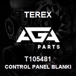T105481 Terex CONTROL PANEL BLANKING PLATE | AGA Parts