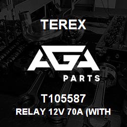 T105587 Terex RELAY 12V 70A (WITH DIODE) | AGA Parts