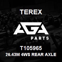 T105965 Terex 26.43M 4WS REAR AXLE (17.077:1) | AGA Parts
