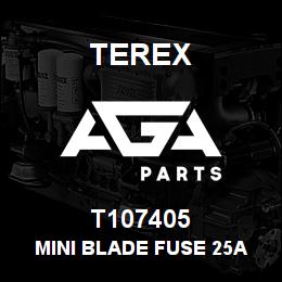 T107405 Terex MINI BLADE FUSE 25A | AGA Parts