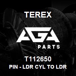T112650 Terex PIN - LDR CYL TO LDR ARM (SHORT) | AGA Parts