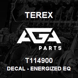 T114900 Terex DECAL - ENERGIZED EQUIPMENT HAZARD - ISO | AGA Parts