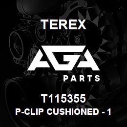 T115355 Terex P-CLIP CUSHIONED - 16MM ID - M10 FIXING - 25MM WIDE | AGA Parts