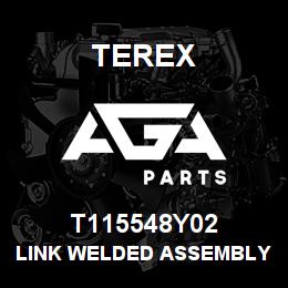 T115548Y02 Terex LINK WELDED ASSEMBLY - YELLOW | AGA Parts