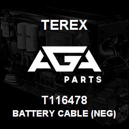 T116478 Terex BATTERY CABLE (NEG) - BATTERY TO ISOLATOR | AGA Parts