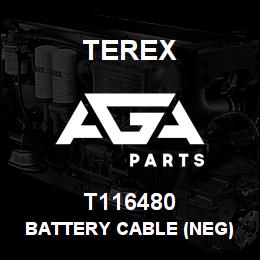 T116480 Terex BATTERY CABLE (NEG) - ISOLATOR TO JUMP POST | AGA Parts