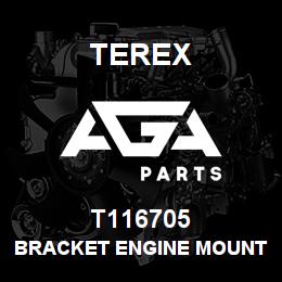T116705 Terex BRACKET ENGINE MOUNT | AGA Parts