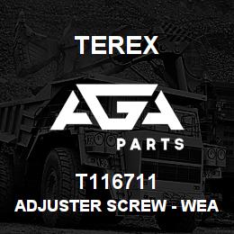 T116711 Terex ADJUSTER SCREW - WEAR PAD | AGA Parts