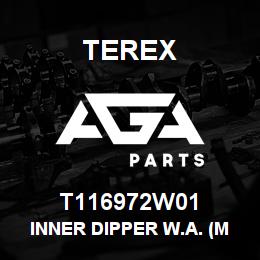 T116972W01 Terex INNER DIPPER W.A. (MK2) WHITE | AGA Parts