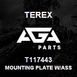 T117443 Terex MOUNTING PLATE W/ASSY - 890 BULKHEAD | AGA Parts