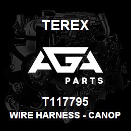 T117795 Terex WIRE HARNESS - CANOPY DASHBOARD | AGA Parts