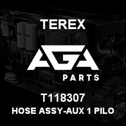 T118307 Terex HOSE ASSY-AUX 1 PILOT HOSE (TOP) | AGA Parts