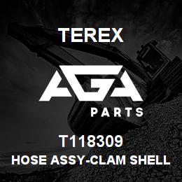 T118309 Terex HOSE ASSY-CLAM SHELL PILOT HOSE (BOTTOM) | AGA Parts