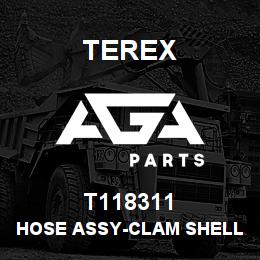 T118311 Terex HOSE ASSY-CLAM SHELL PILOT HOSE (TOP) | AGA Parts
