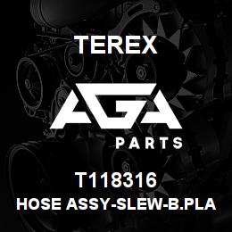 T118316 Terex HOSE ASSY-SLEW-B.PLATE TO CYL | AGA Parts
