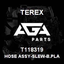 T118319 Terex HOSE ASSY-SLEW-B.PLATE TO VALVE | AGA Parts