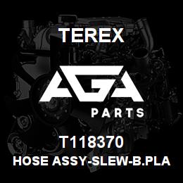 T118370 Terex HOSE ASSY-SLEW-B.PLATE TO VALVE | AGA Parts