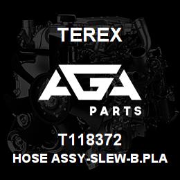 T118372 Terex HOSE ASSY-SLEW-B.PLATE TO VALVE | AGA Parts