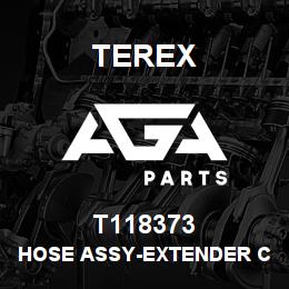 T118373 Terex HOSE ASSY-EXTENDER CYL HEAD END-B.PLATE TO VALVE | AGA Parts
