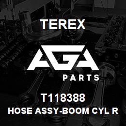 T118388 Terex HOSE ASSY-BOOM CYL ROD END-B.PLATE TO VALVE | AGA Parts