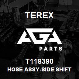 T118390 Terex HOSE ASSY-SIDE SHIFT CLAMP-B.PLATE TO VALVE | AGA Parts